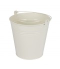 Seau Sevilla zing Ø 15.5 H14.8 Crem