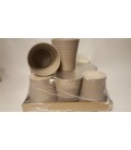 Lot de 9 Pot Céramique Taupe 12.50