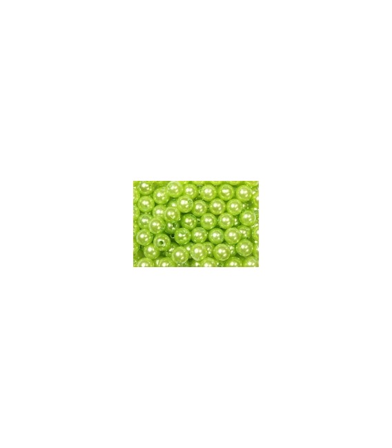 Perles vert pomme14 mm