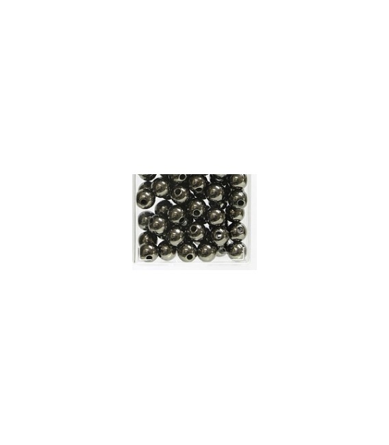 Perles Métalliques Anthracite 10 mm