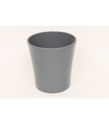 Lot de 9 Pots Céramique Gris 12.5