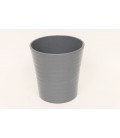 Lot de 9 Pots Céramique Gris 12.5