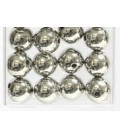 Perles Métalliques Argenté 14 mm