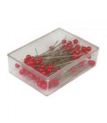 Epingle 6 cm boite 100 Rouge