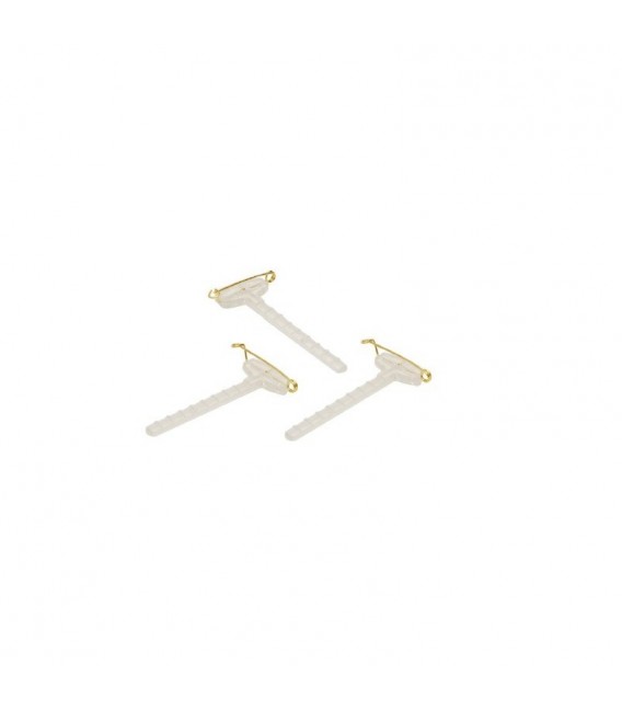 Boutonnieres Clips Transp 5 cm x50p