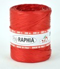 Raphia bobine 15mm x 200m Rouge