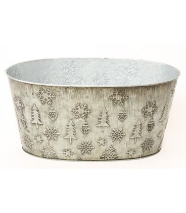 Coupe Zinc Noel 29.5x15.5 H14