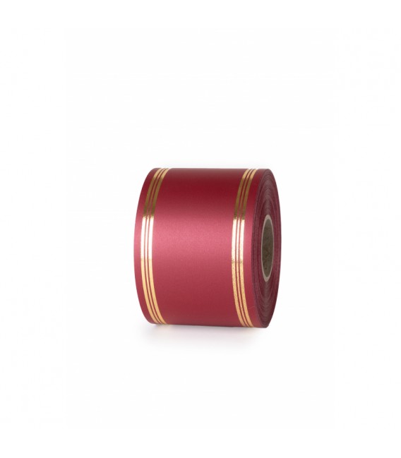 Rubant Tiber 75mm x 50 m Bordeaux