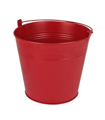 Seau zinc Ø17.8xh15.8 ES 17 Rouge m
