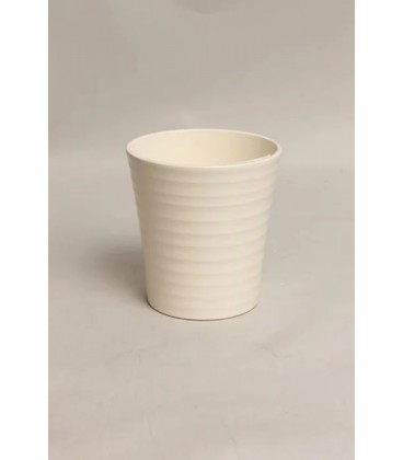 Lot de 9 Pot Céramique Crème 12.5Cm