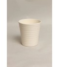 Lot de 9 Pot Céramique Crème 12.5Cm