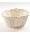 Panier  ton Ø23.5 h 12 blanc