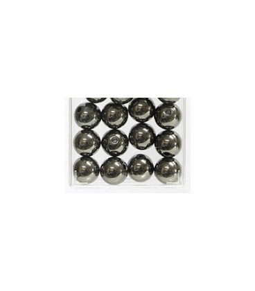 Perles Métalliques Anthracite