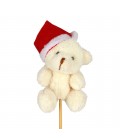 Pique ours de noel en peluche x 25