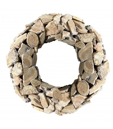 Couronne bois 30 cm