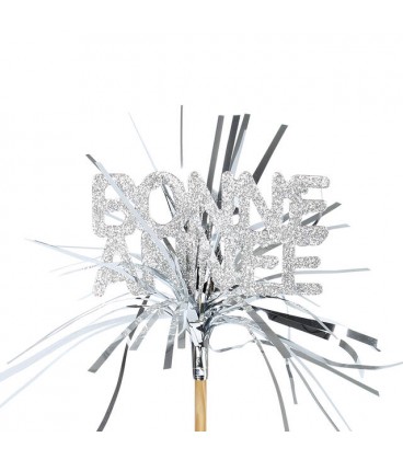 Pics Bonne année argent +50 cm x 25
