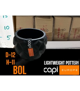 Cache pot capi Noir Ø 12