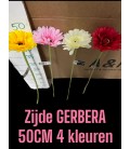 Gerbera Artificiel dif coul 50 cm 