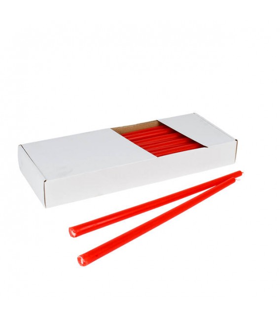 Bougie fine 14x310 mm Rouge x30p