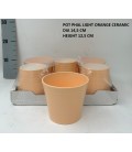 Cache pot Orange Ø 14 h 12.50