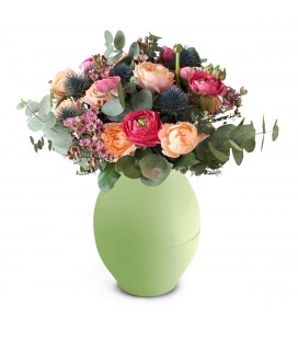 Vase diabolo Vert C d88xh176mm x 10