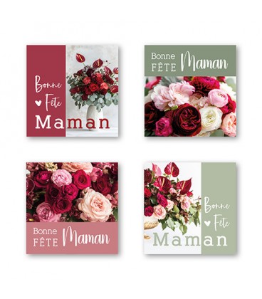 Etiquette Bonne fete maman 
