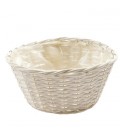 Corbeille blanche  d18.5 h11 