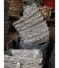 Coupe rectangle grise 35x22h12