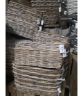 Jardiniere rect osier blanch 40x15