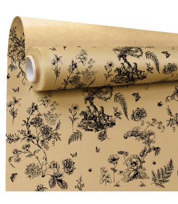 Kraft Toile Noir 0.79 x 40m