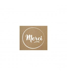 Etiquette  Merci 500p