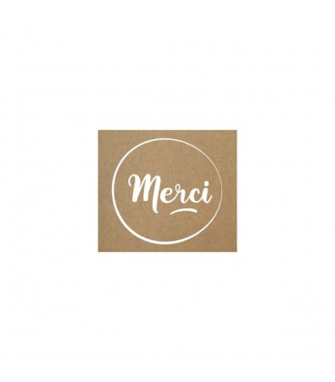 Etiquette  Merci 500p