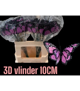 Pic papillon rose x 10