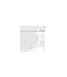 Carré a bulle Silas Blanc 0.80x40