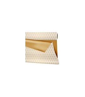 Duomat Flor Or et blanc 1m x 25 m