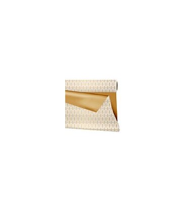 Duomat Flor Or et blanc 1m x 25 m