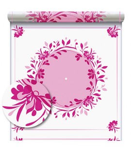 Carré a bulle Janis rose 0.80x40m