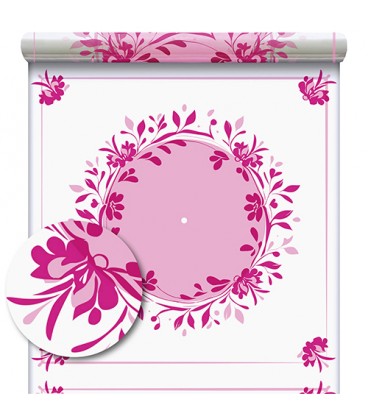 Carré a bulle Janis rose 0.80x40m