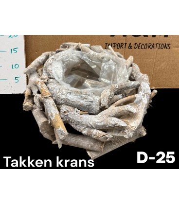 Contenant bois branche Ø 25