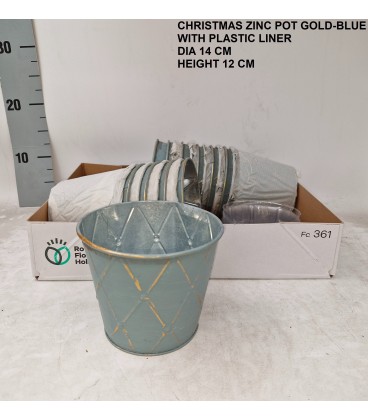 Coupe zinc losange or Ø 14