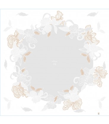 Carré a bulle Silas Blanc 0.80x40