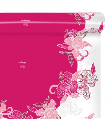 Carré a bulle Silas Fuchsia 0.80x40