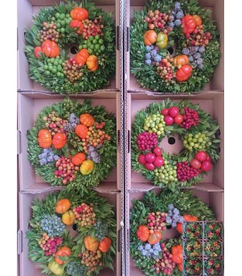 Couronne de fruits deco 30 cm