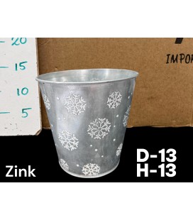 Cache pot flocon Ø 13 h 13