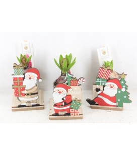 Compo pere noel bois x 1 j