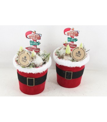Compo Cache pot pere noel x 3 j