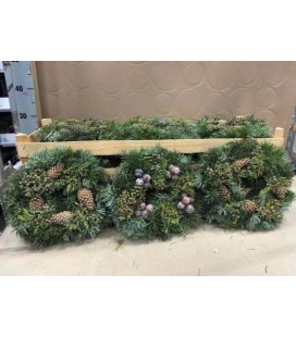 Couronne pomme de pin 30 cm