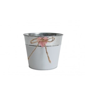 Cache pot White w.heart ES15