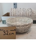Corbeille blanche Ø 32