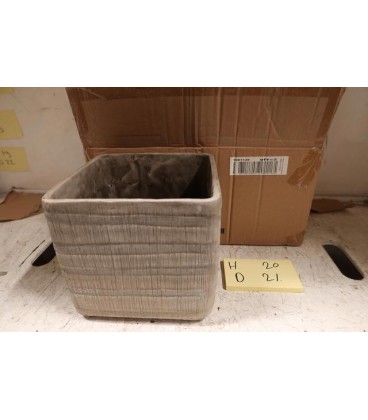 Cache pot carre Ø 21 H 20